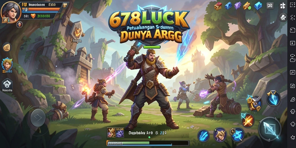 Screenshot utama menampilkan aksi pertempuran penuh strategi di 678LUCK.