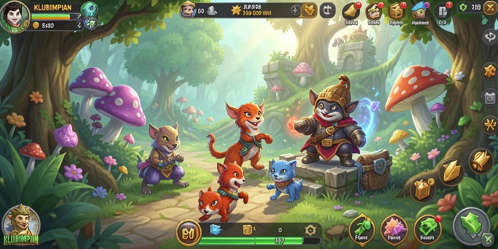 Tampilan gameplay KLUBIMPIAN yang menarik dan penuh aksi.