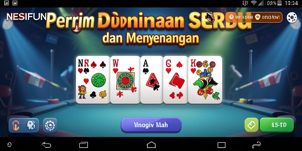 Gameplay menegangkan Domino di NESIAFUN dengan grafis memukau.