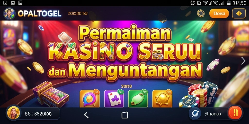 Gameplay seru di OPALTOGEL dengan beragam pilihan permainan Kasino.