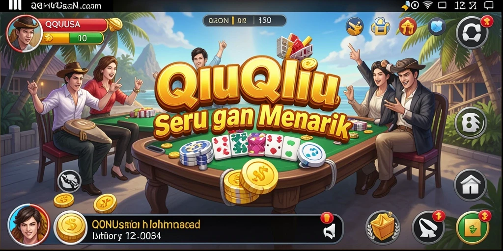 Tampilan gameplay seru dari QQNUSA dengan pemain bersaing.
