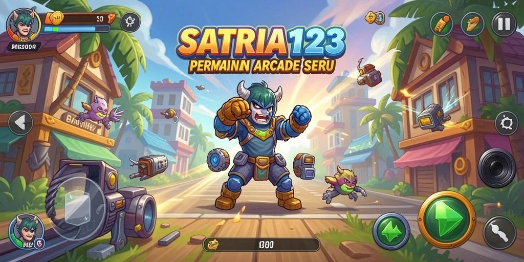 Tampilan gameplay seru dengan aksi arcade yang cepat.