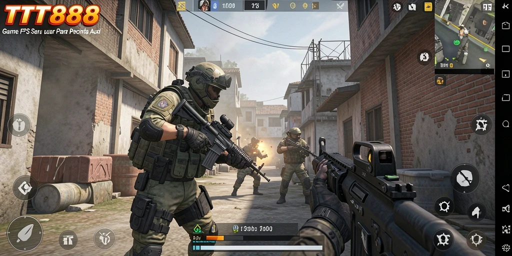 Screenshot gameplay yang menampilkan aksi seru dalam TTT888.