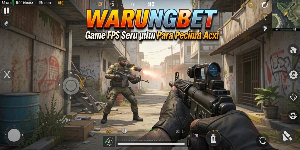 Tangkapan layar gameplay seru di WARUNGBET dengan aksi tembak-menembak.